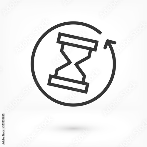 hourglass 10 eps bond icon design vector graphic