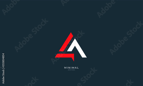 Free Download Alphabet letter icon logo LA - GFXLoad