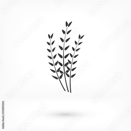 Wallpaper Mural Vector icon barley, design illustration for web barley. Flat style barley corn Torontodigital.ca