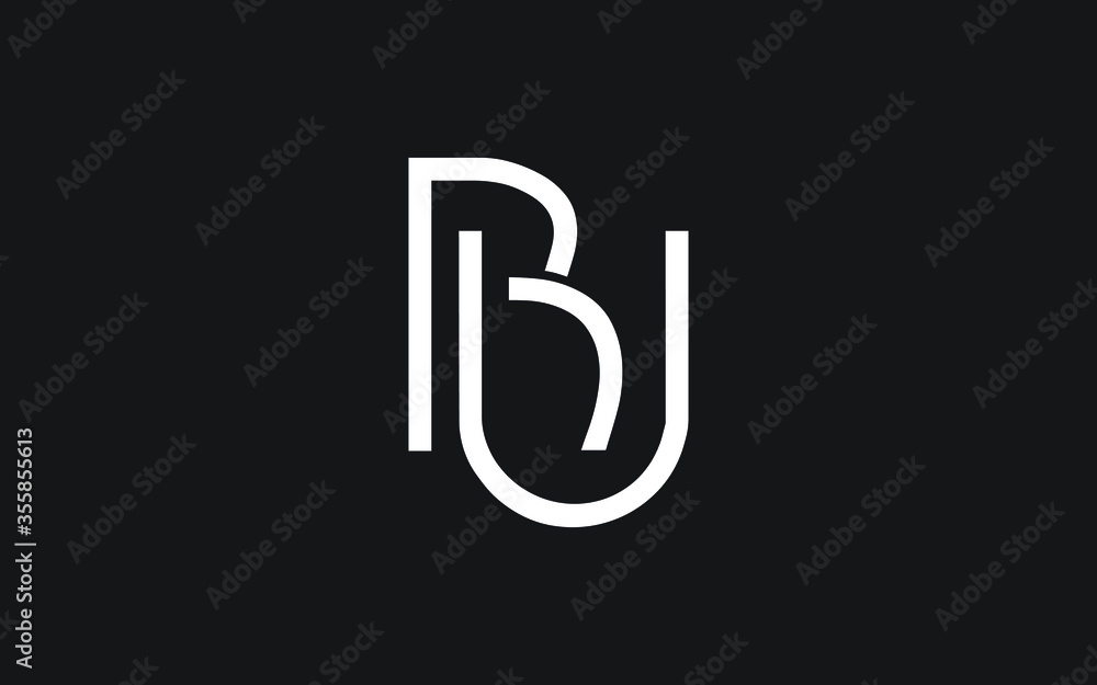 BU or UB Letter Initial Logo Design, Vector Template BU or UB Letter Initial Logo Design, Vector Template