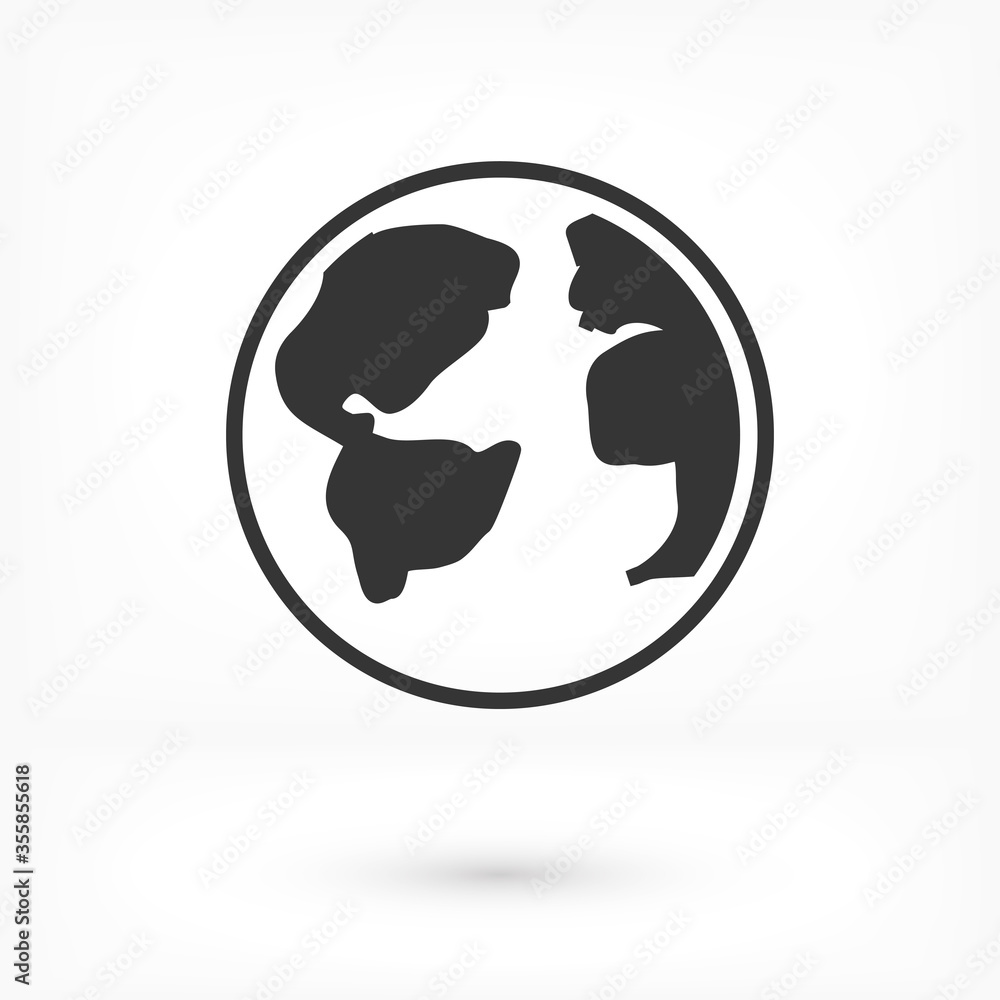 World map icon vector. Mail icon Symbols icon vector. symbol for web site Computer icon vector and mobile World map icon vector. Mail icon Symbols icon vector. symbol for web site Computer icon vector and mobile