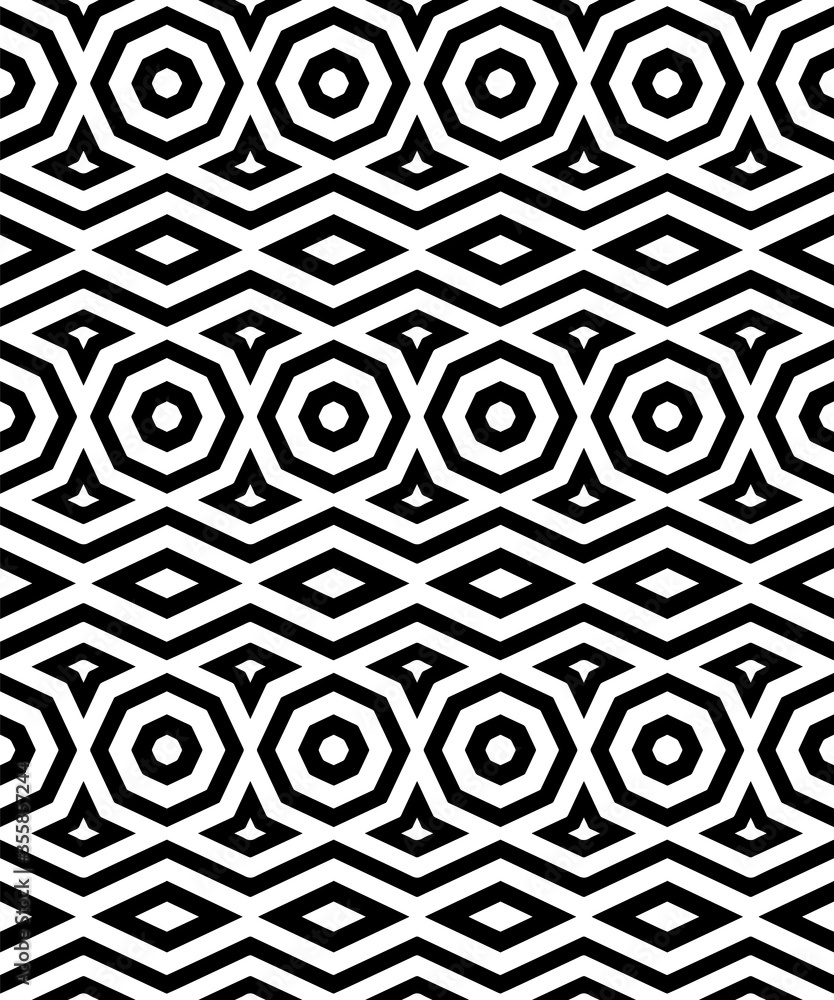 Hand drawn geometric vector pattern background in classic black and white Hand drawn geometric vector pattern background in classic black and white