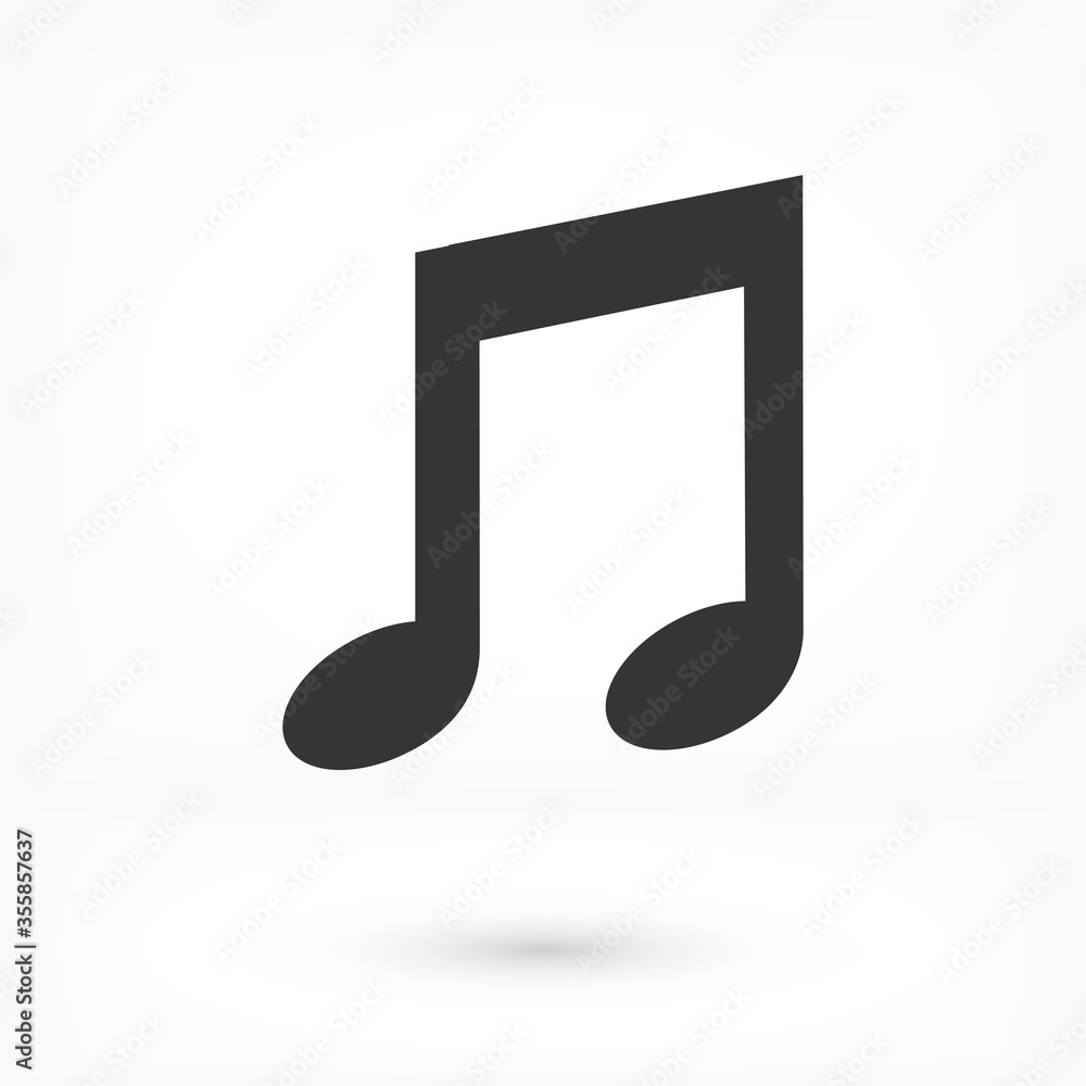 Music icon vector, Melody, song, note, sound, audio sign Isolated on white background icon vector. Trendy Flat style for graphic design, logo icon vector, Web site, social media Music icon vector, Melody, song, note, sound, audio sign Isolated on white background icon vector. Trendy Flat style for graphic design, logo icon vector, Web site, social media