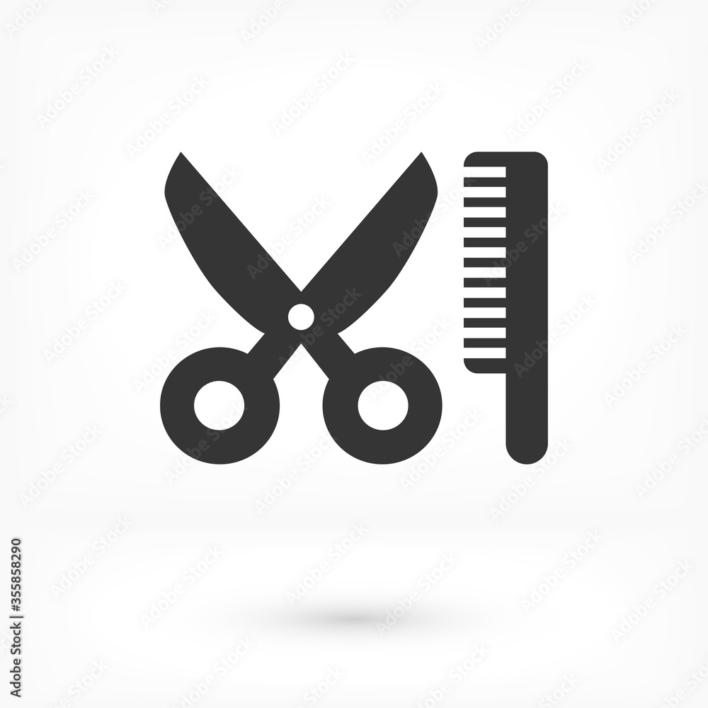 Scissors icon in trendy flat style isolated on background. Scissors icon logo, application, user interface Scissors icon in trendy flat style isolated on background. Scissors icon logo, application, user interface