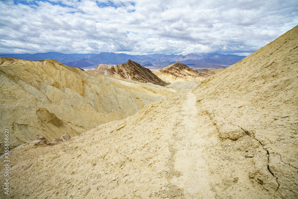 hikink the golden canyon - gower gulch circuit in death valley, california, usa hikink the golden canyon - gower gulch circuit in death valley, california, usa