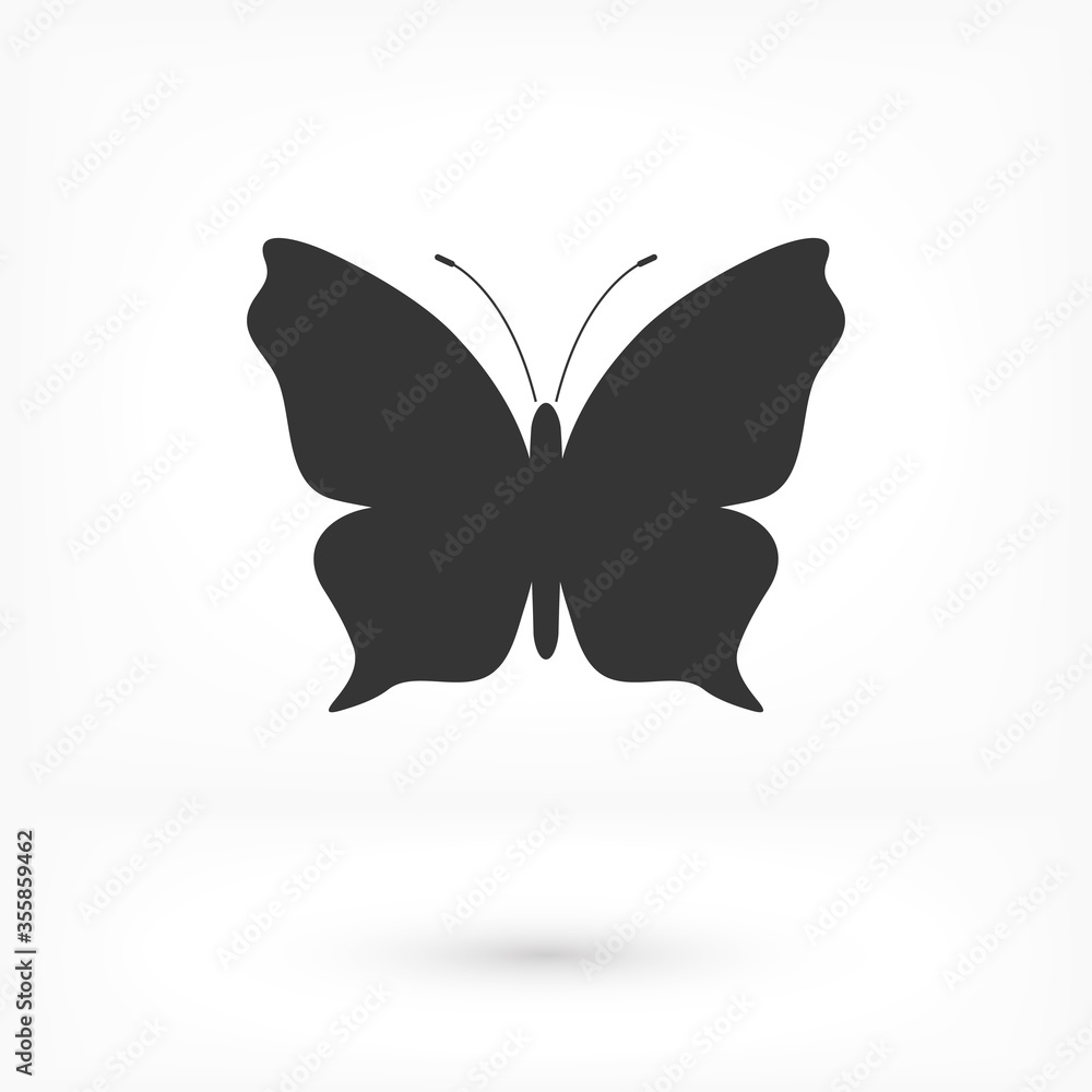 Fototapeta premium Butterfly. Universal Vector icon for web and mobile application. Vector icon illustration on a white background Vector icon . Editable Thin line.