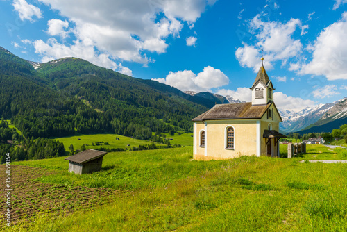 Saint Anthony Chapel near Alpine town Trins