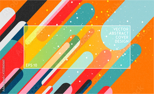 Abstractions. Modern abstract background. Colored lines. Minimalistic graphic, creative concept, geometric element. Banner or poster vector-stock illustration template Easy editable for Your design.