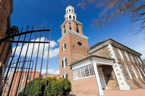 Historic Georgian edifice of Christ Church, North Washington Street, Old Town Alexandria, Virginia photo