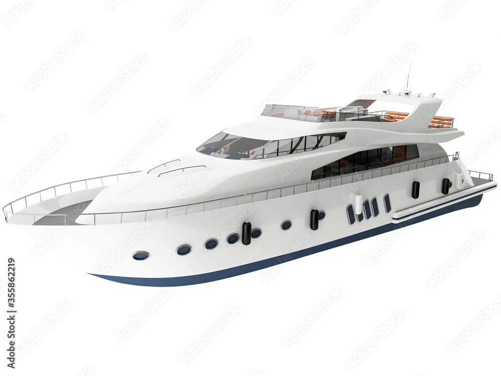 3d Rendering of a Large Yacht 3d Rendering of a Large Yacht