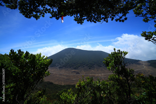 atmosphere on the mountain during the day