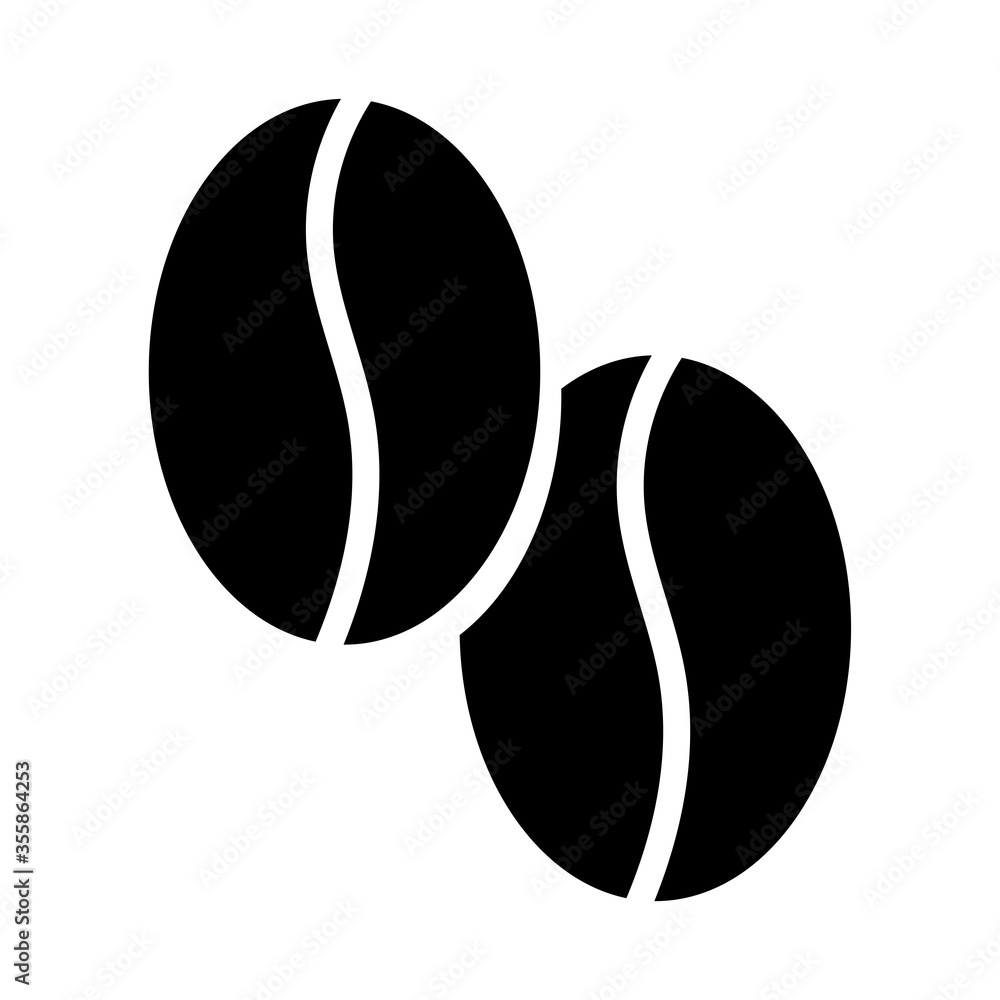 coffee grains seeds silhouette style icon coffee grains seeds silhouette style icon