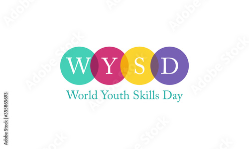 Vector illustration on the theme of World Youth skills day observed each year on July 15 across the globe.