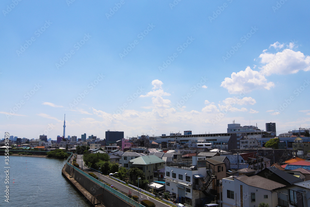 Obraz premium 東京の下町の風景