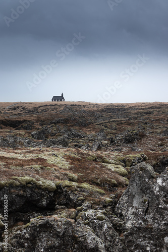 Budir black church - Iceland photo