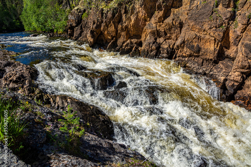 Kiutakongas Rapids view  Oulanka National Park  Kuusamo  Finland