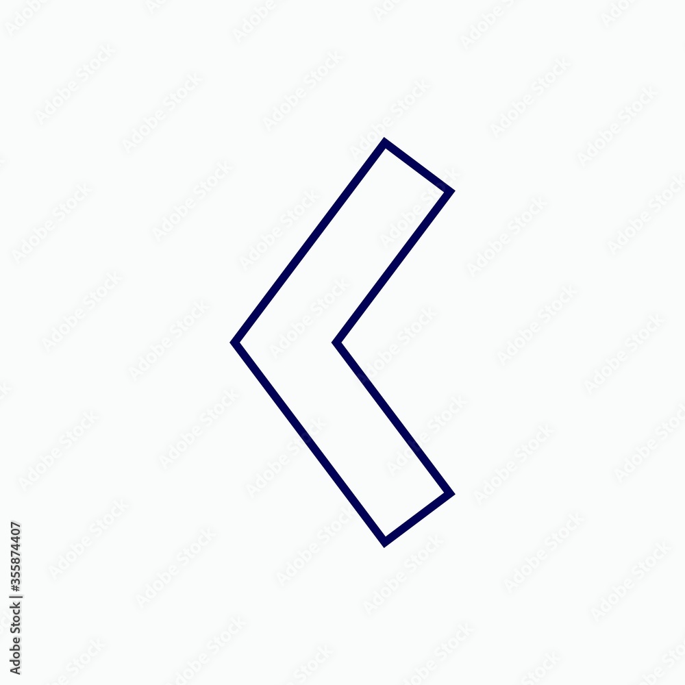 Outline arrow icon.Arrow vector illustration. Symbol for web and mobile Outline arrow icon.Arrow vector illustration. Symbol for web and mobile