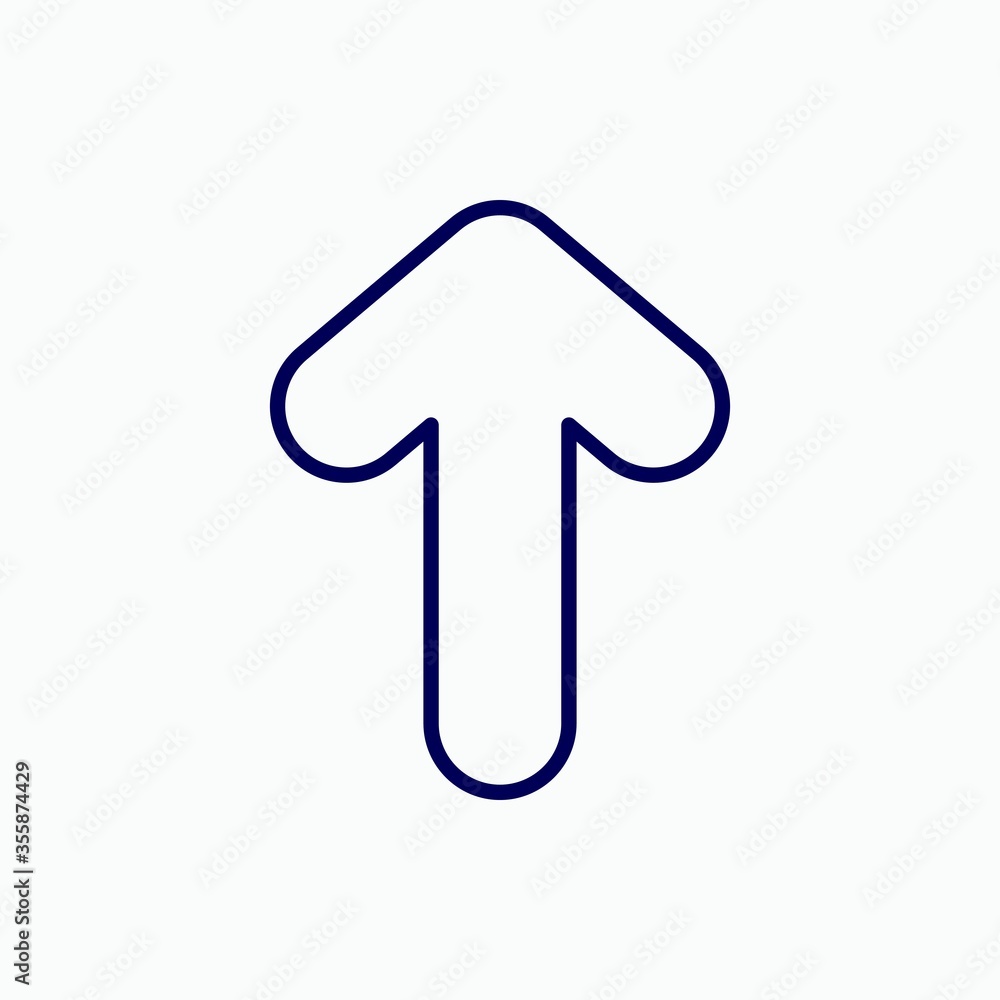 Outline arrow icon.Arrow vector illustration. Symbol for web and mobile Outline arrow icon.Arrow vector illustration. Symbol for web and mobile