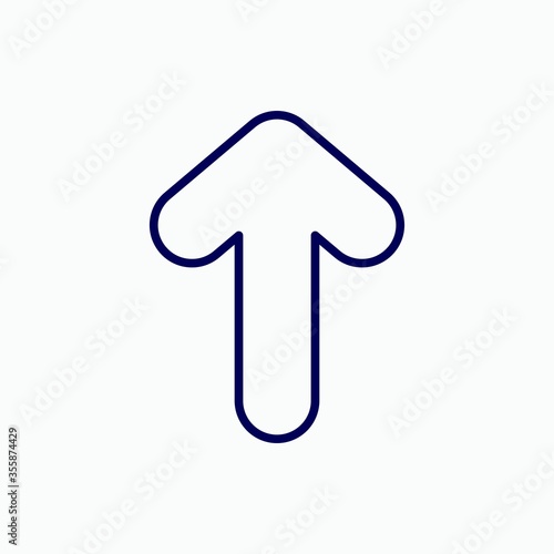 Outline arrow icon.Arrow vector illustration. Symbol for web and mobile