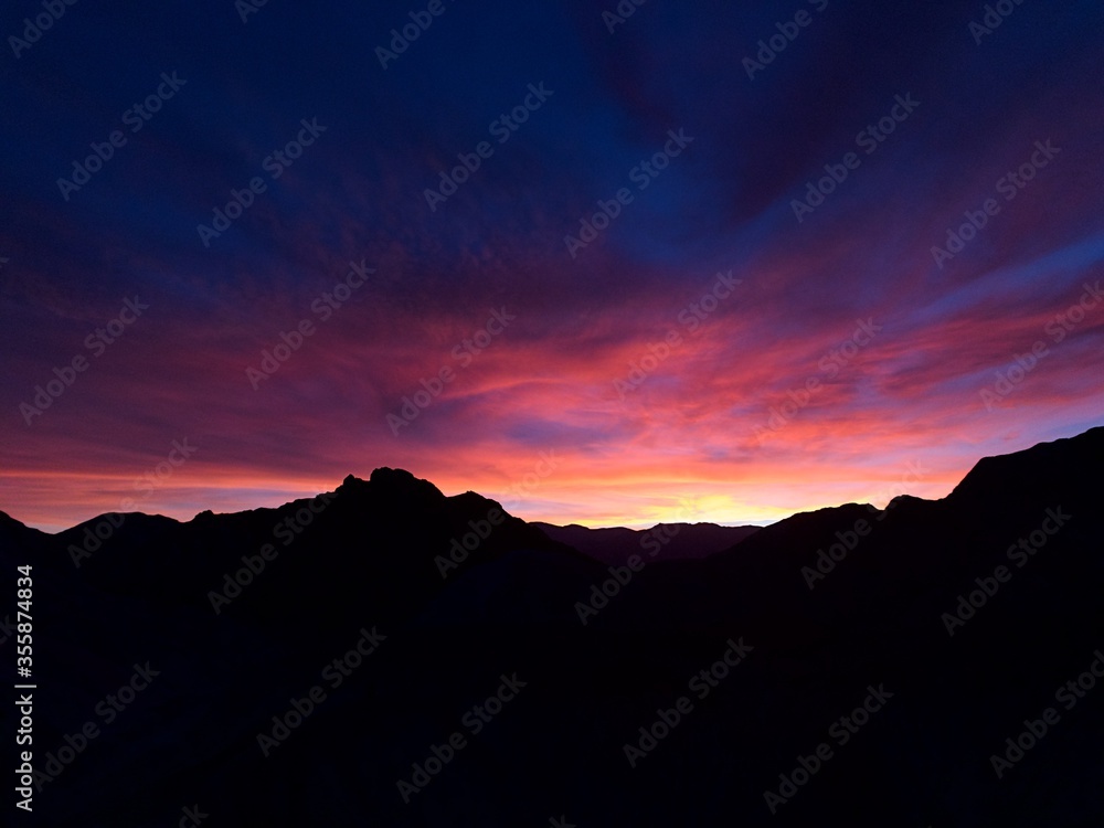 Sunset at Golden Canyon, Death Valley National Park, NV, USA