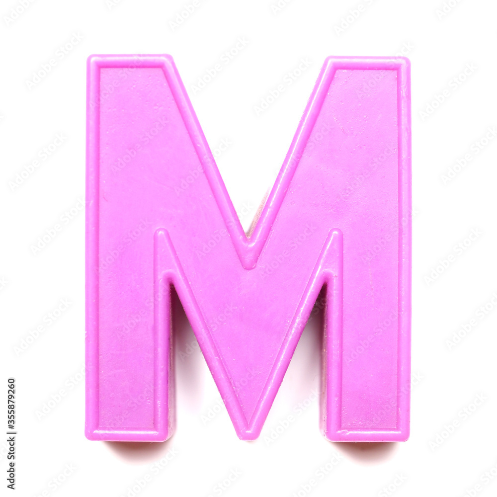 Magnetic uppercase letter M Magnetic uppercase letter M