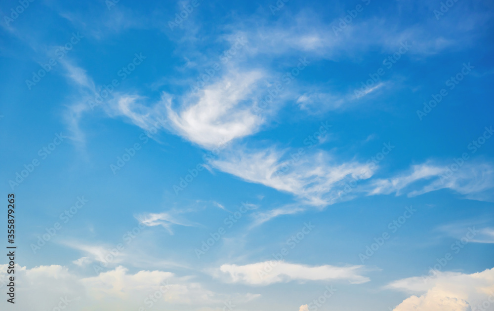 beautiful blue sky with cloudy