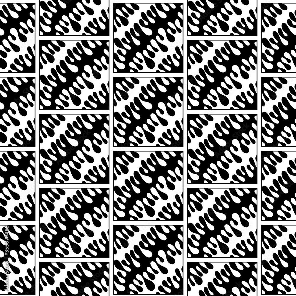 Vector doodle tile pattern. Vector doodle tile pattern.