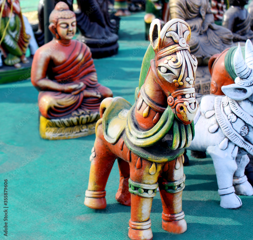 Handcrafted Traditional Horse Sculpture