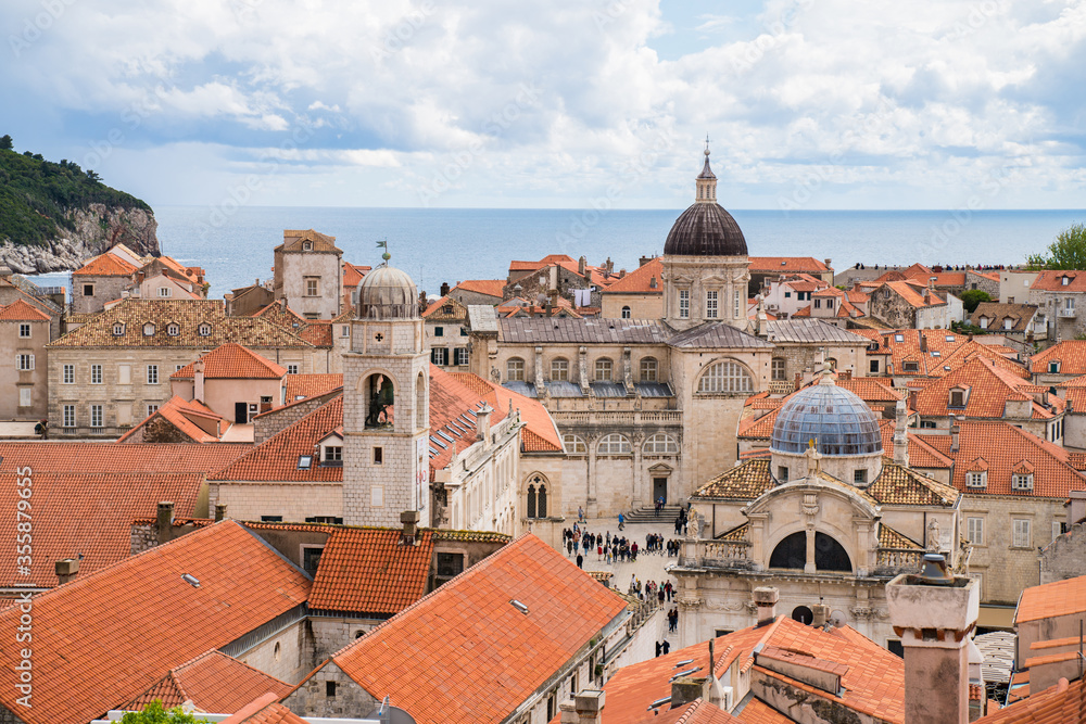 Dubrovnik old town, World heritage travelling destination in Croatia