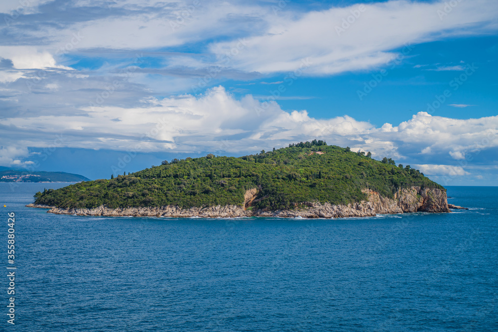 Lokrum island, tourist destination near old town Dubrovnik