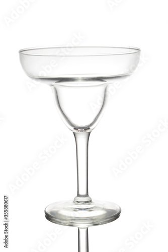 margarita glass on white background