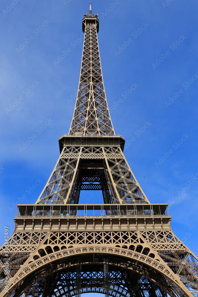 Symbol structure of Paris; A view from the Eiffel tower. France