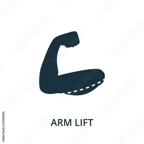 Arm Lift icon from plastic surgery collection. Simple line element Arm Lift symbol for templates, web design and infographics