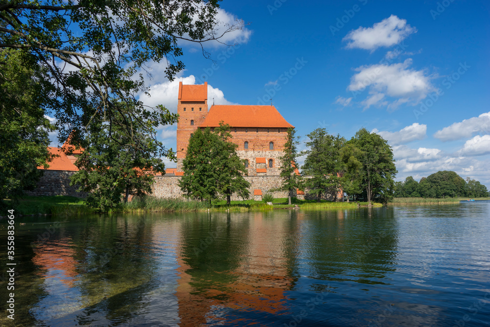 Ancient Trakai stone castle in Lithuania Ancient Trakai stone castle in Lithuania