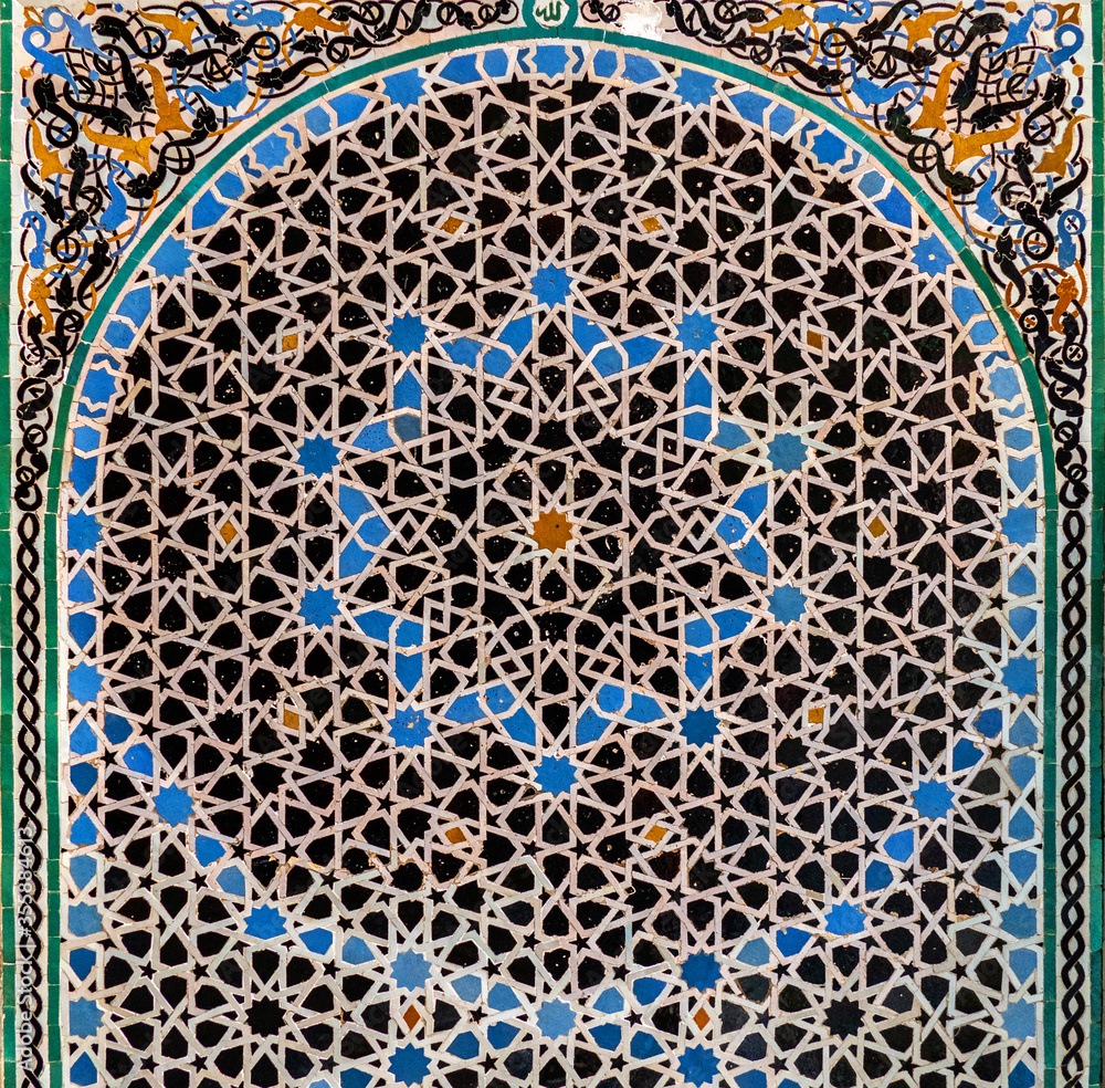 Traditional wall decoration in Morocco
