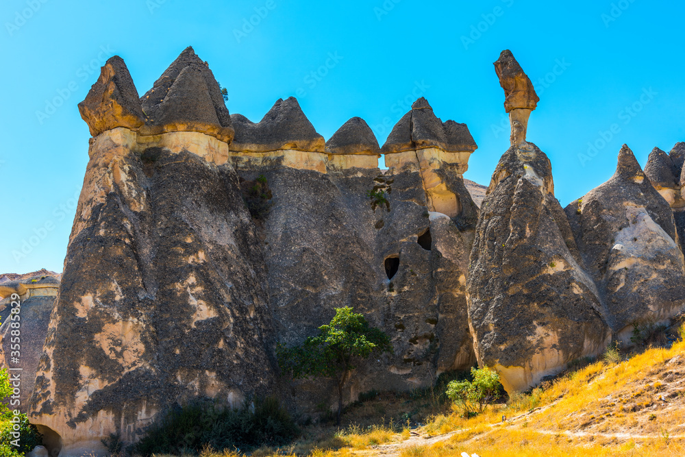 Pasabag Monks Valley with Fairy Chimneys and Mushroom Rock. Known for ...