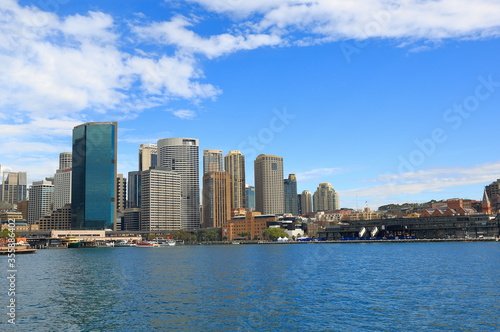 Sydney, business centers / Australia - May 2014: View of business center buildings from the sea. © Suat
