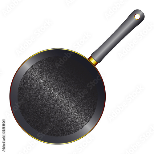 Black Metal Frying Pan