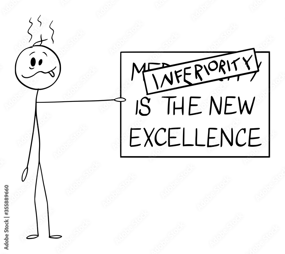 Vetor de Vector cartoon stick figure drawing conceptual illustration of ...