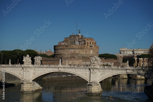 Castel Sant'Angelo or Saint Angel Castle in Rome, Italy イタリア ローマ サンタンジェロ城 