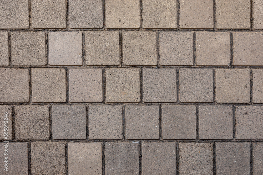 Sol en pavés de béton