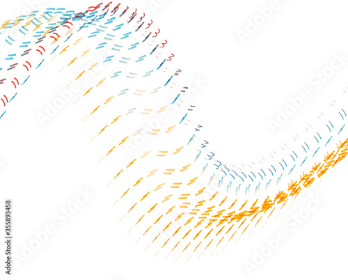 Abstract background blend wave line design for Wallpaper, Banner, Background, Card, Book Illustration, landing page