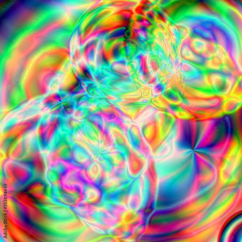 Fototapeta premium Abstract Psychodelic Vivid Rainbow Colorful, Wallpaper pattern paint, Flowing light strokes motion bright colorful smoke, Multicolor clouds, Rainbow cloudy pattern, Blurry gas, Foggy spectrum