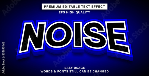 noise text effect