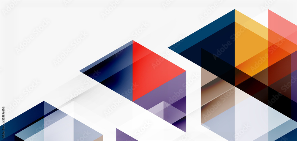 Geometric abstract background, mosaic triangle and hexagon shapes. Trendy abstract layout template for business or technology presentation, internet poster or web brochure cover, wallpaper Geometric abstract background, mosaic triangle and hexagon shapes. Trendy abstract layout template for business or technology presentation, internet poster or web brochure cover, wallpaper