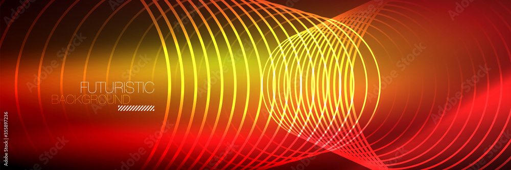 Shiny neon lines, stripes and waves, technology abstract background. Trendy abstract layout template for business or technology presentation, internet poster or web brochure cover, wallpaper Shiny neon lines, stripes and waves, technology abstract background. Trendy abstract layout template for business or technology presentation, internet poster or web brochure cover, wallpaper