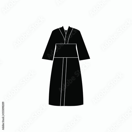 japanese dress icon vector