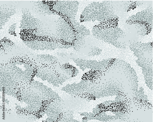 Urban camouflage seamless pattern. Splash (sprayed) texture. Black, gray and white color.