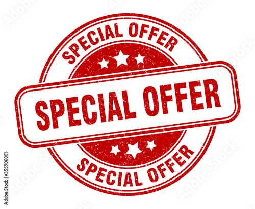 special offer stamp. special offer round grunge sign. label