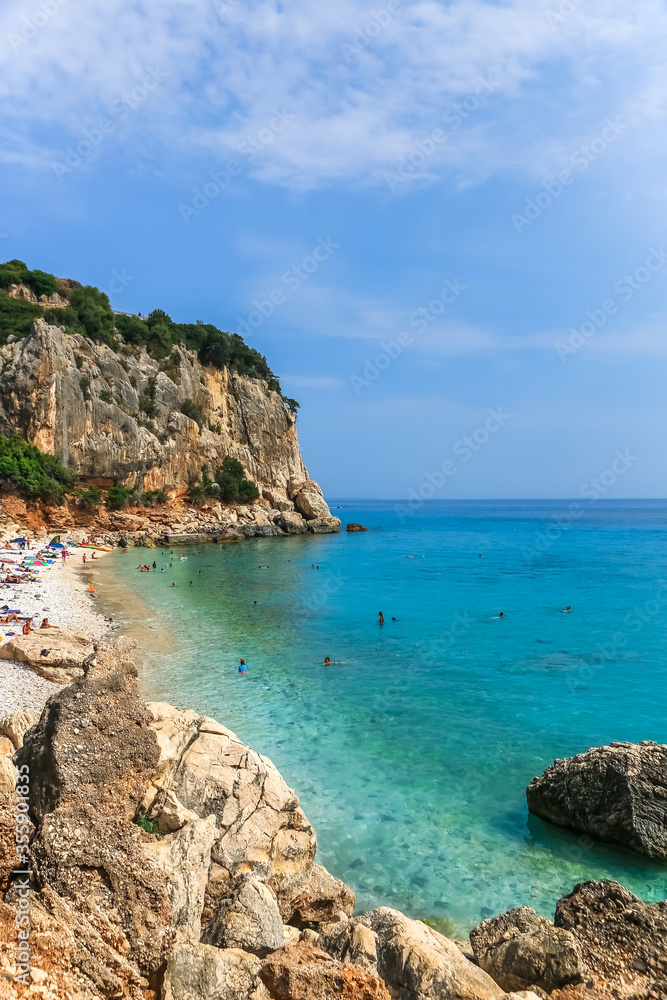 Cala Fuili beach in Cala Gonone, Sardinia, Italy